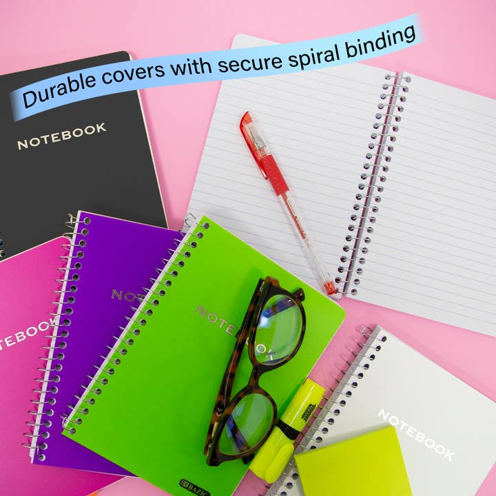 BAZIC Products - Wholesale Notebook - Notebook Spiral Poly Cover 5" X 7" 100 Ct.