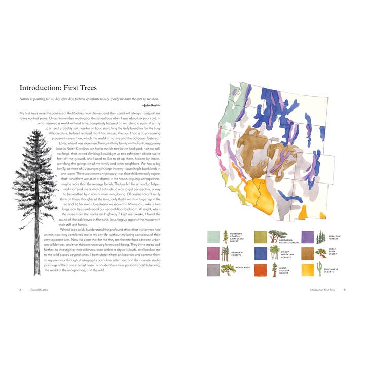 Mountaineers Books - Wholesale Nature & Outdoors - Trees of the West: An Artist's Guide3