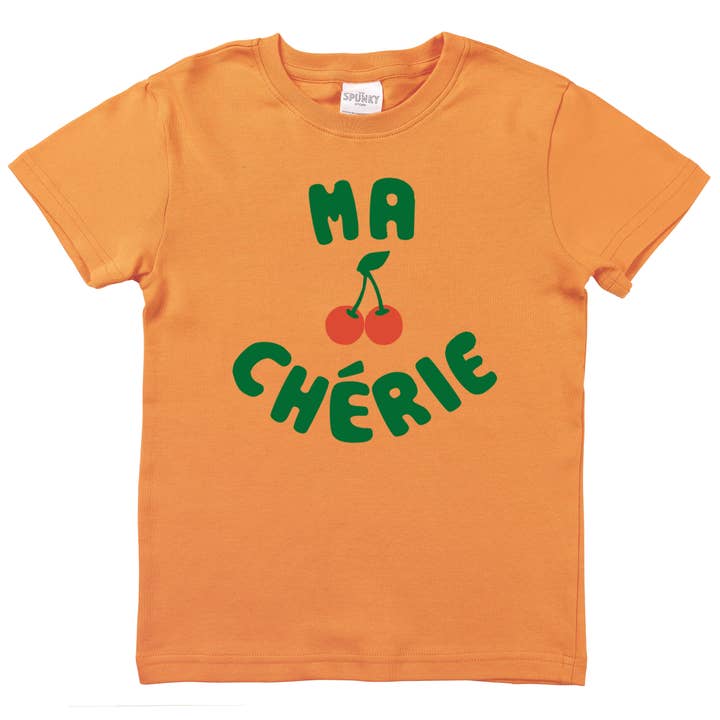 Spunky Stork - Wholesale Screen Printed T-Shirt - Kids - Ma Cherie French Cherry Baby Toddler Organic Graphic Shirt6