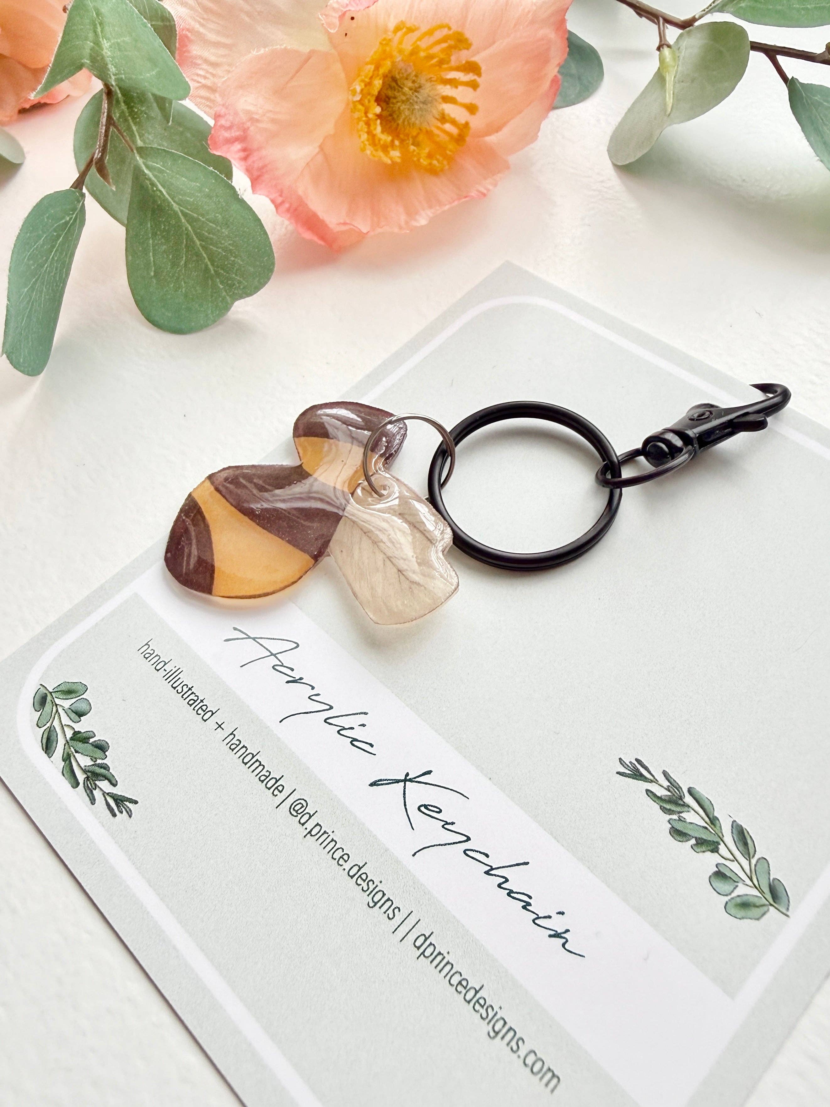 D. Prince Designs - Wholesale Keychain - Women's - Hand-Illustrated Bumblebee | Handmade Acrylic + Resin Keychain2