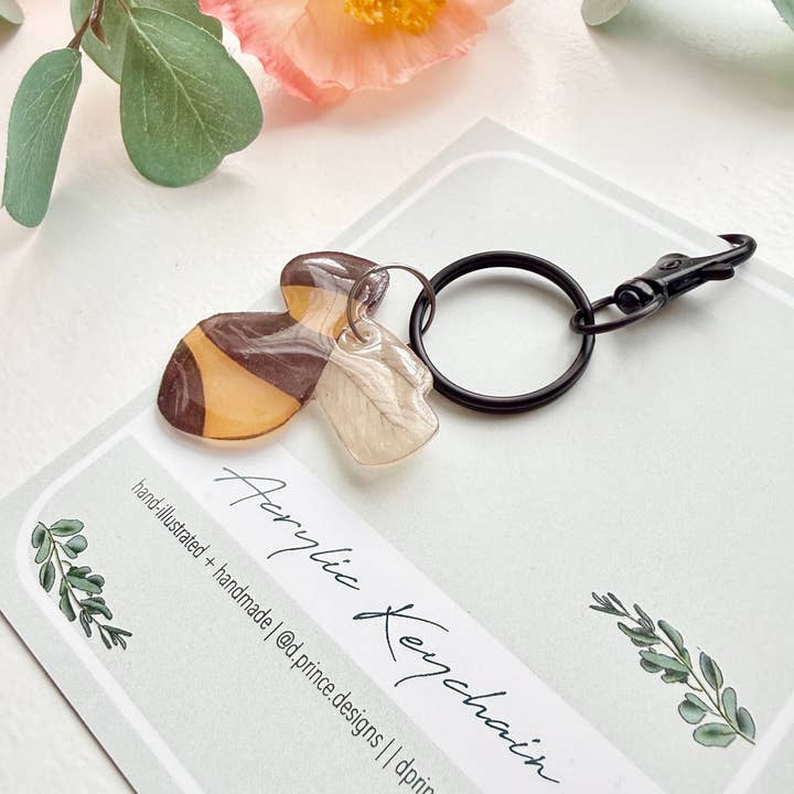 D. Prince Designs - Wholesale Keychain - Women's - Hand-Illustrated Bumblebee | Handmade Acrylic + Resin Keychain2