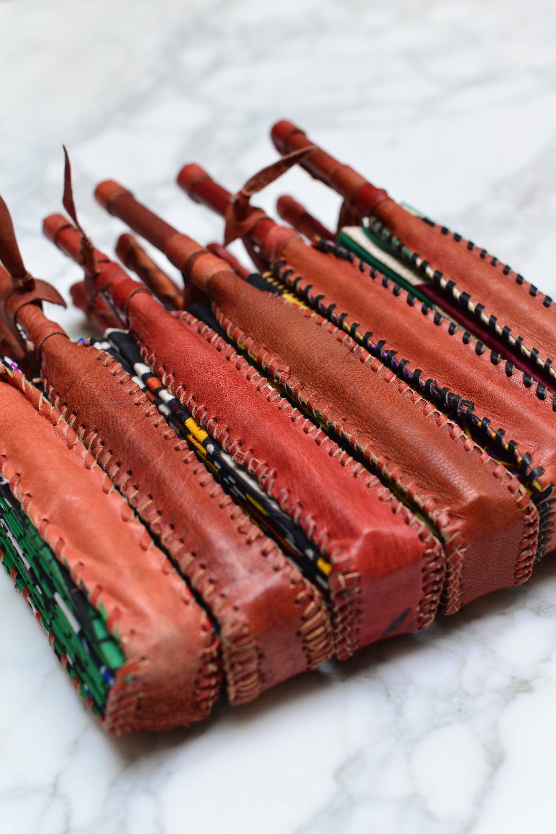 High crafty – wholesale Handheld folding fan – Colorful Fabric Fan | Handmade Folding Fan with Leather Hand2