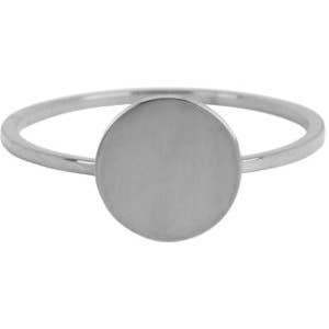 R716 Charmin'S Basic Anel Minimalista Redondo em Aço Brilhante por atacado de Charmin's Ringen