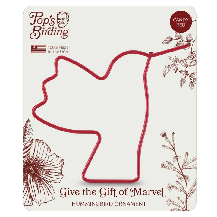 Marvel-Kolibri-Ornament, Rot oder Türkis für den Großhandel von Pop's Birding