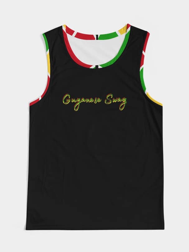 Guyanese Swag Ice Gold Green Men's Sports Tank for wholesale by Guyanese Swag