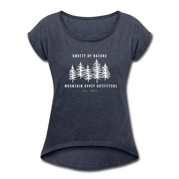 T-shirt à col roulé Knotty pour la vente par Mountain Gypsy Outfitters