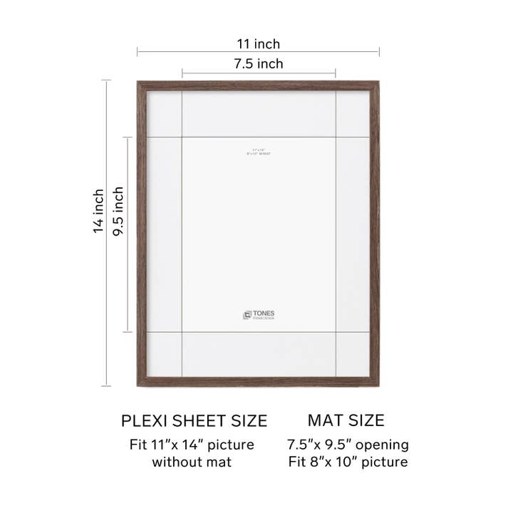 LivingTaste Home Inc - Wholesale Picture Frame - 11x14 Dryades Wooden Frame