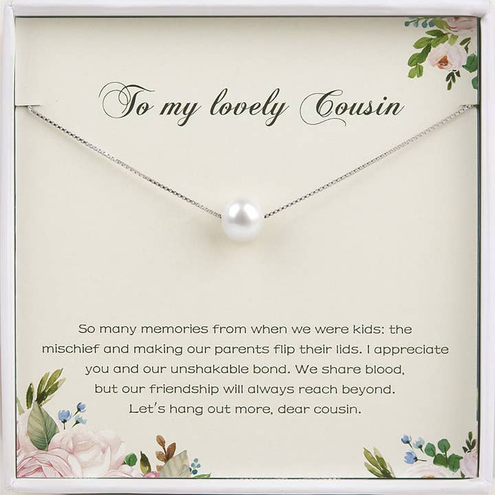 Anavia - Wholesale Beaded/Pearl Necklace - To My Lovely Cousin Pearl Necklace Birthday Gift Jewelry