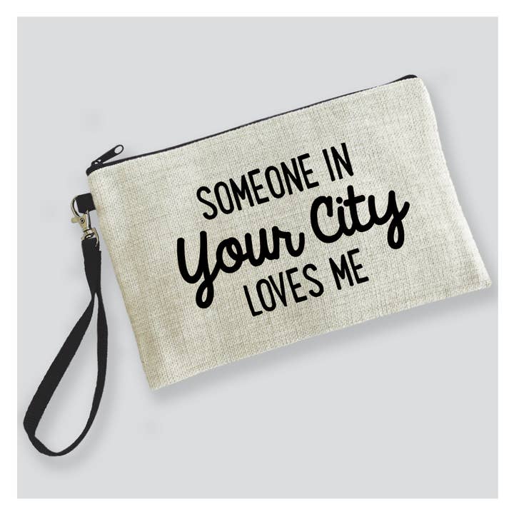 Funda City personalizada con cierre, Someone Loves Me, Name Drop para venta al por mayor de Rock Scissor Paper