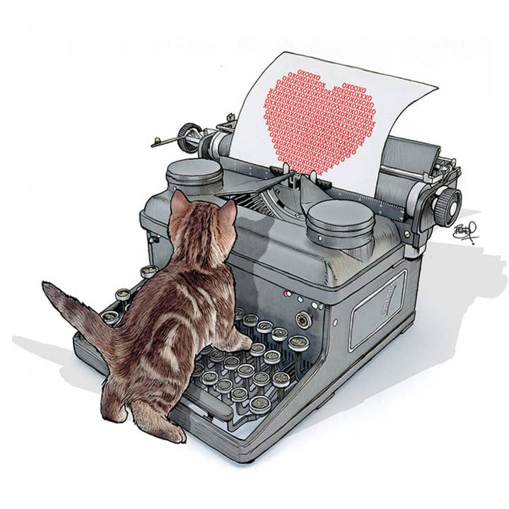 Shawn Braley Illustration – wholesale Love card – Love Letter Gift Enclosure - #Gift1