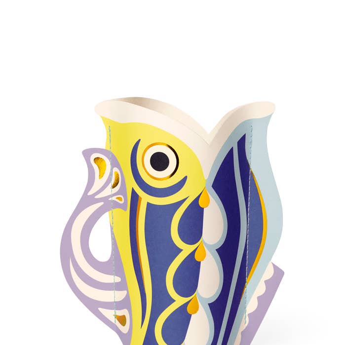Fish Mini Paper Vase for wholesale by OCTAEVO