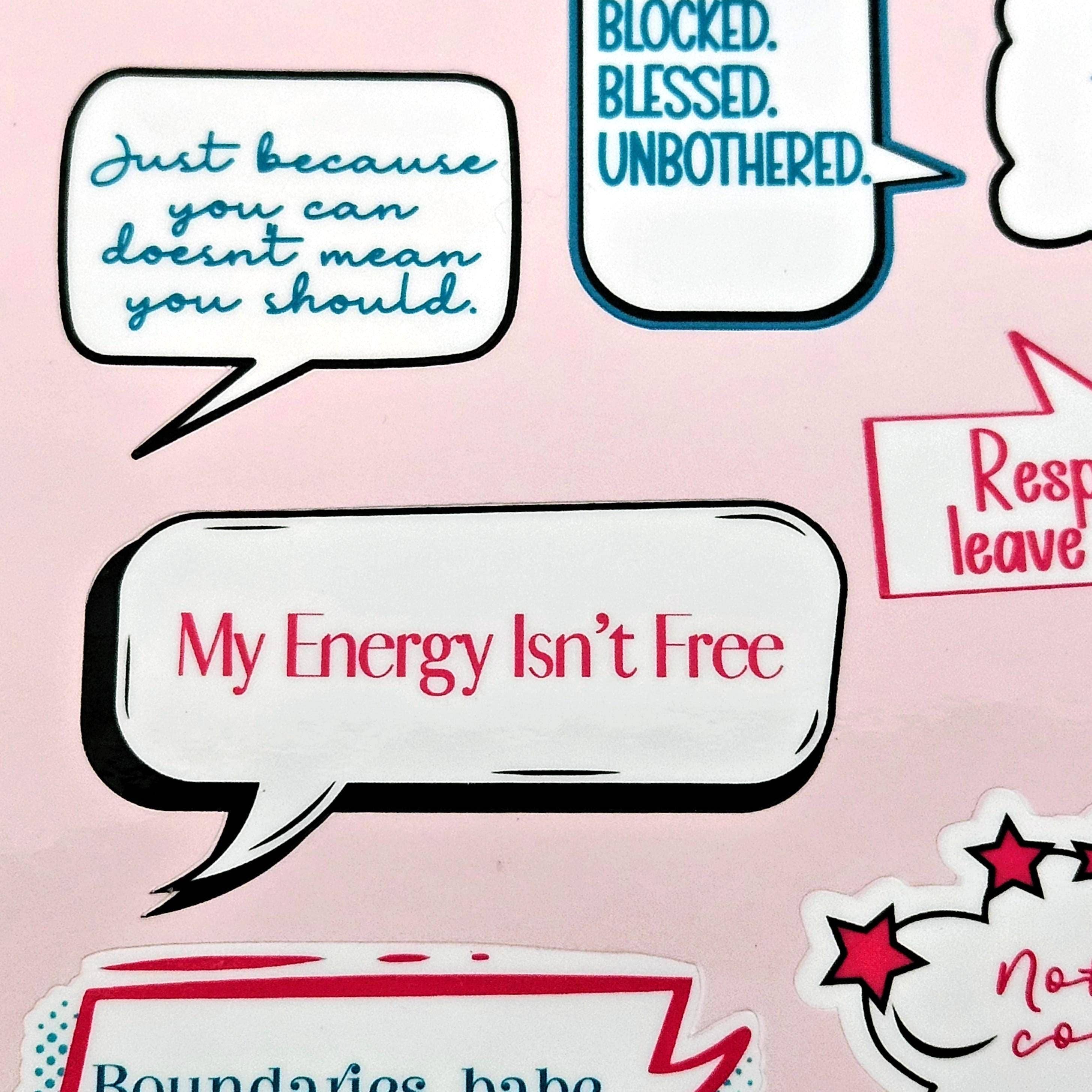 ShesSoCrafty Goods - Wholesale Sticker - Boundaries Babe Waterproof Vinyl Stickers for Journaling4