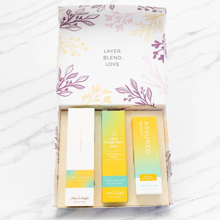 Assured (natural) | Perfume Party Gift Set for wholesale by Mixologie