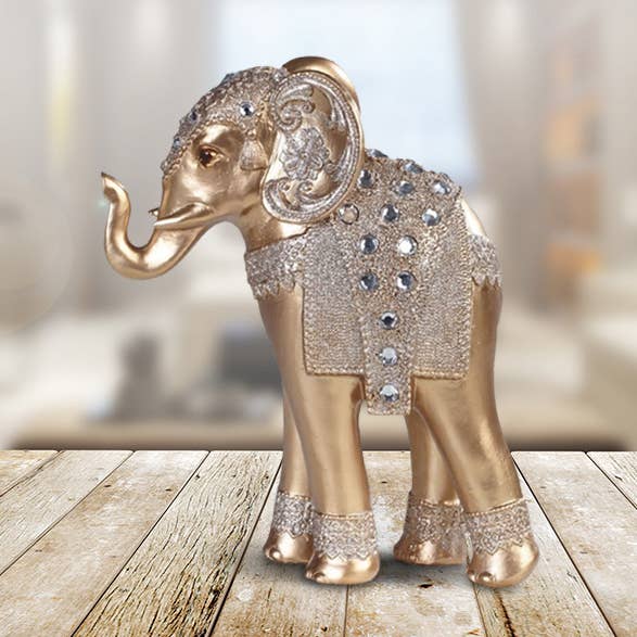 9"H Standinglong Legged Elephant Figurine Home Decor Gifts for wholesale by FC Design