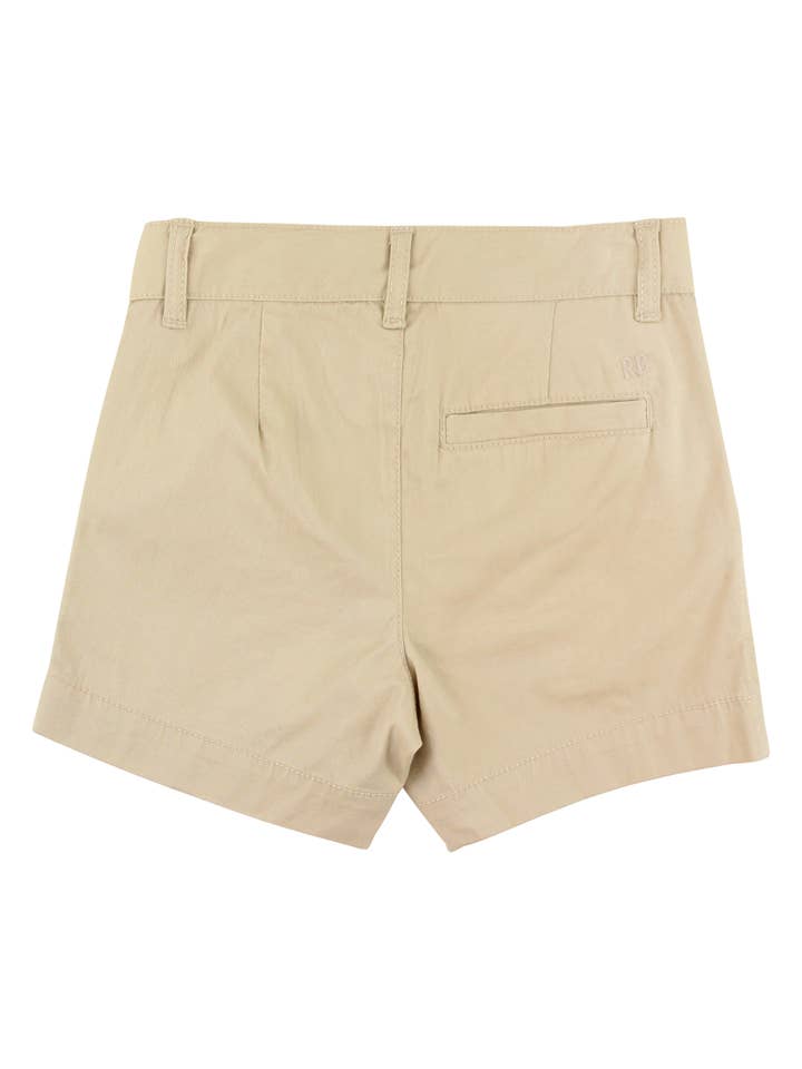 Off White Boys Khaki Stretch Chino Shorts for wholesale on Faire