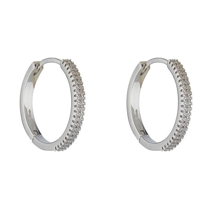 Brincos Savannah Ródio por atacado de Knight & Day Jewellery