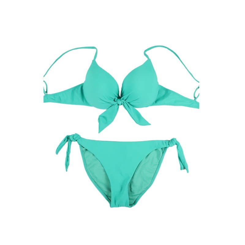 Belle Com'Elle - Wholesale Two Piece Swimsuit - Women's - Padded Bikini Swimsuit with Knot / SY221012