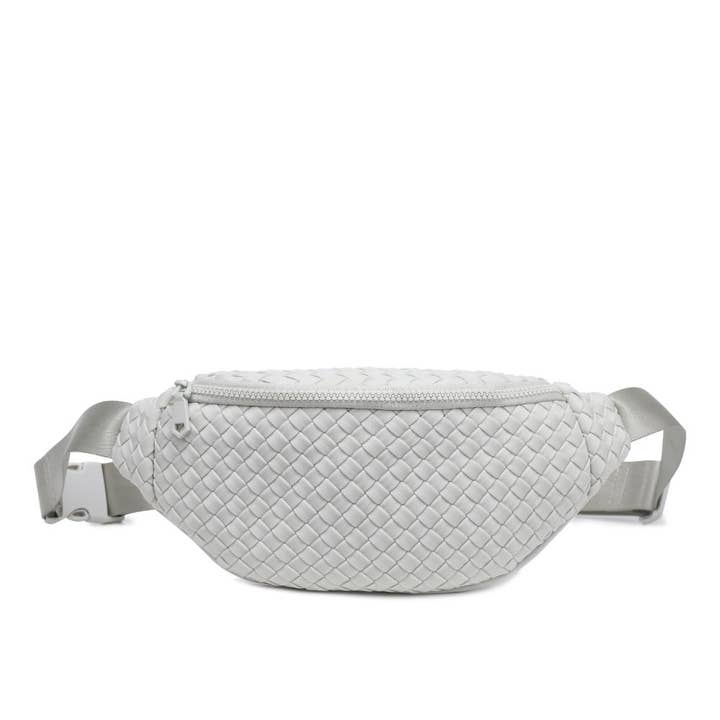 Sol and Selene - Vente Sac ceinture – femme - Sac banane tissé en néoprène Aim High83