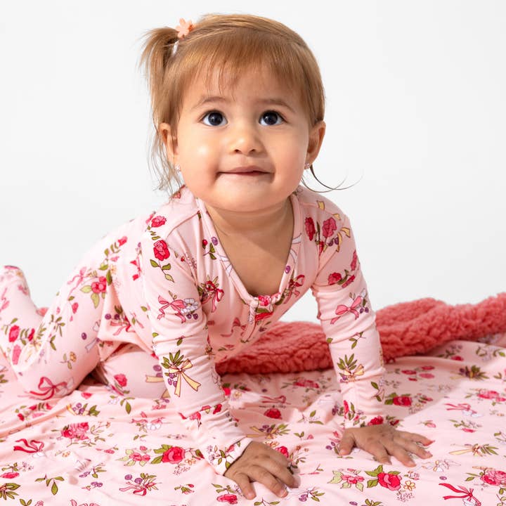 Bellabu Bear - Wholesale Sleepsuit - Baby - Bows & Blooms Bamboo Convertible Footie3