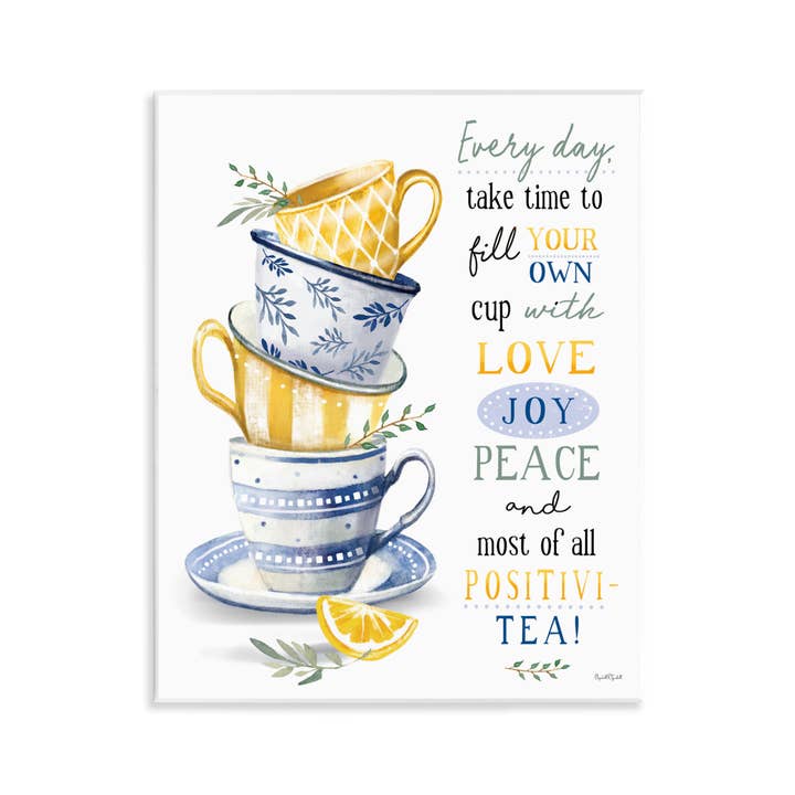 Fill Your Own Cup Tea - Unframed Wall Art for wholesale by Stupell Industries