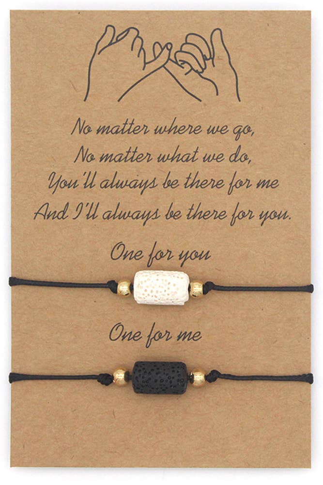 Black Pelelith Couples Braided Bracelets ACC1151 for wholesale on Faire3