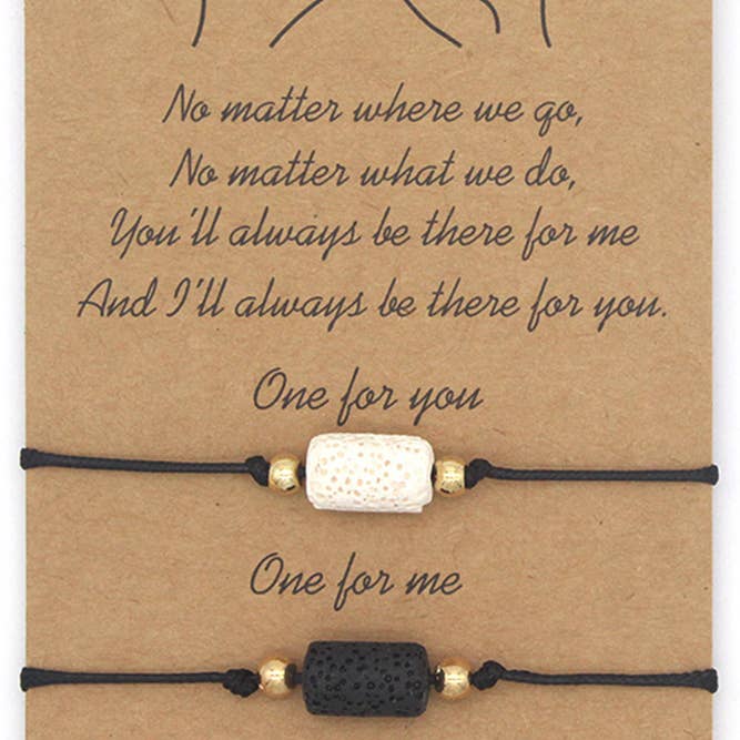 Black Pelelith Couples Braided Bracelets ACC1151 for wholesale on Faire3