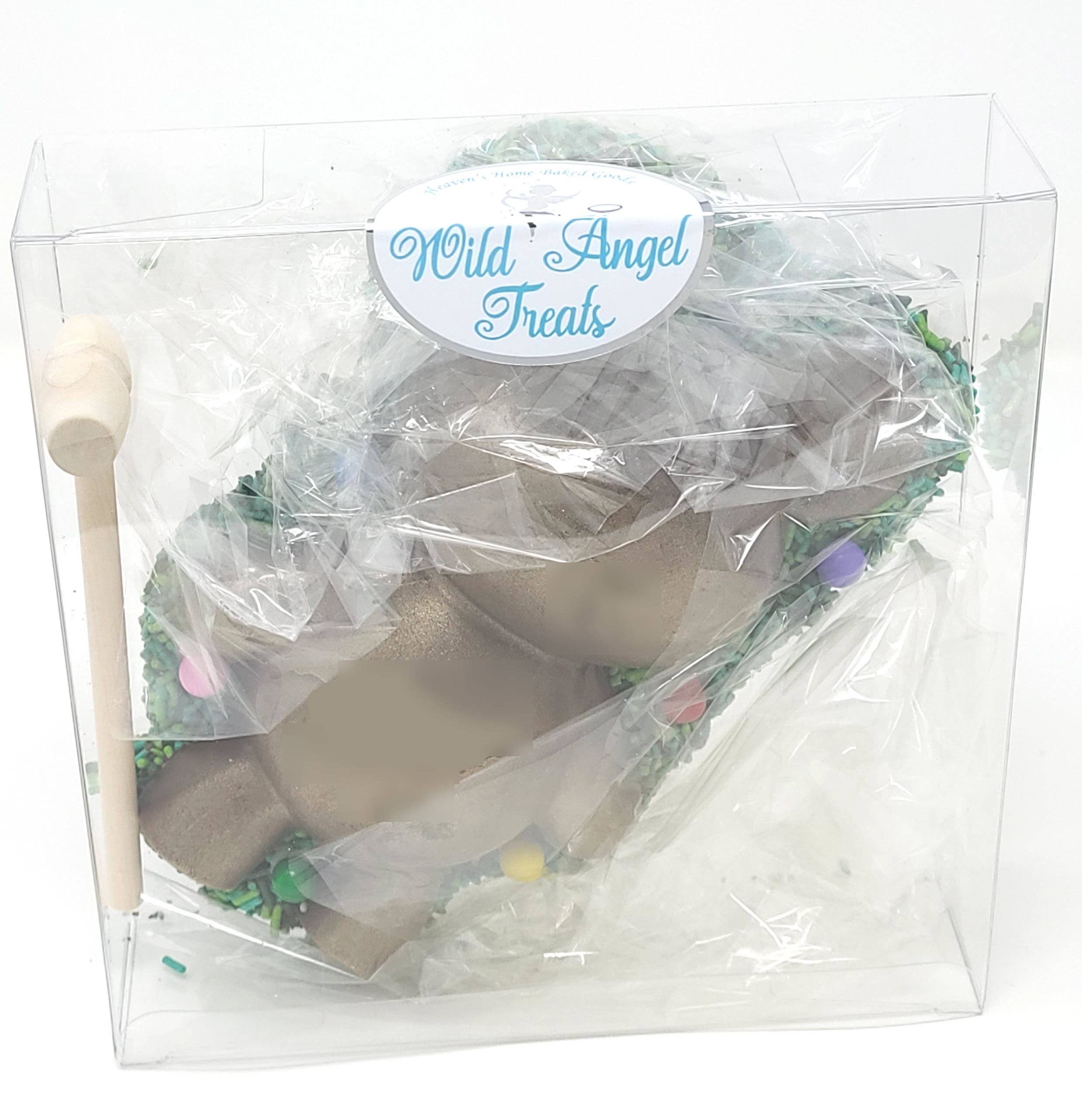 Wild Angel Treats, LLC - Wholesale Chocolate Covered Sweets - Gold Breakable Hollow Chocolate Bear with Candy2