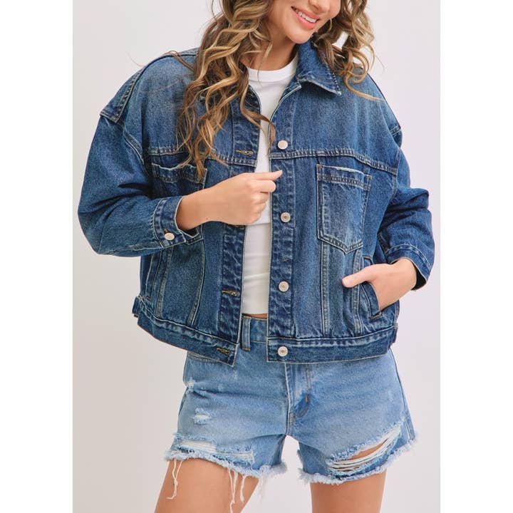 1629 Denimjakke for engroshandel hos Coloring You