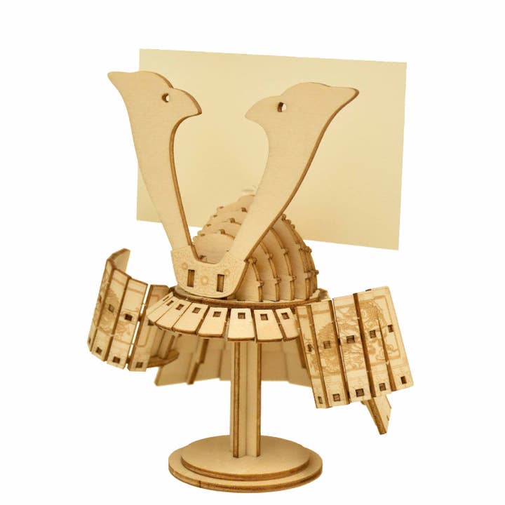 Magnote - Wholesale Puzzle - Adult - wa-gu-mi Kabuto Samurai Warriors Helmet Wooden 3D Puzzle Kit
