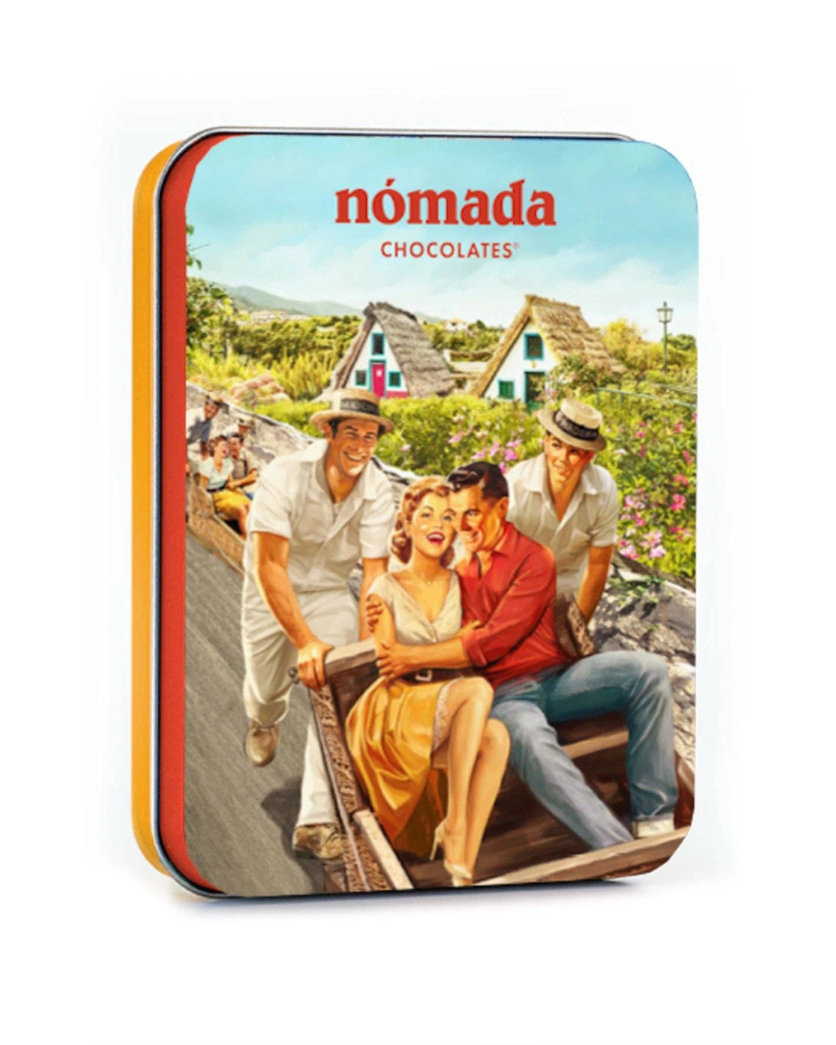Nómada Chocolates - Wholesale Doosje chocolade - "Madeira" Chocoladetrommel - 50g0