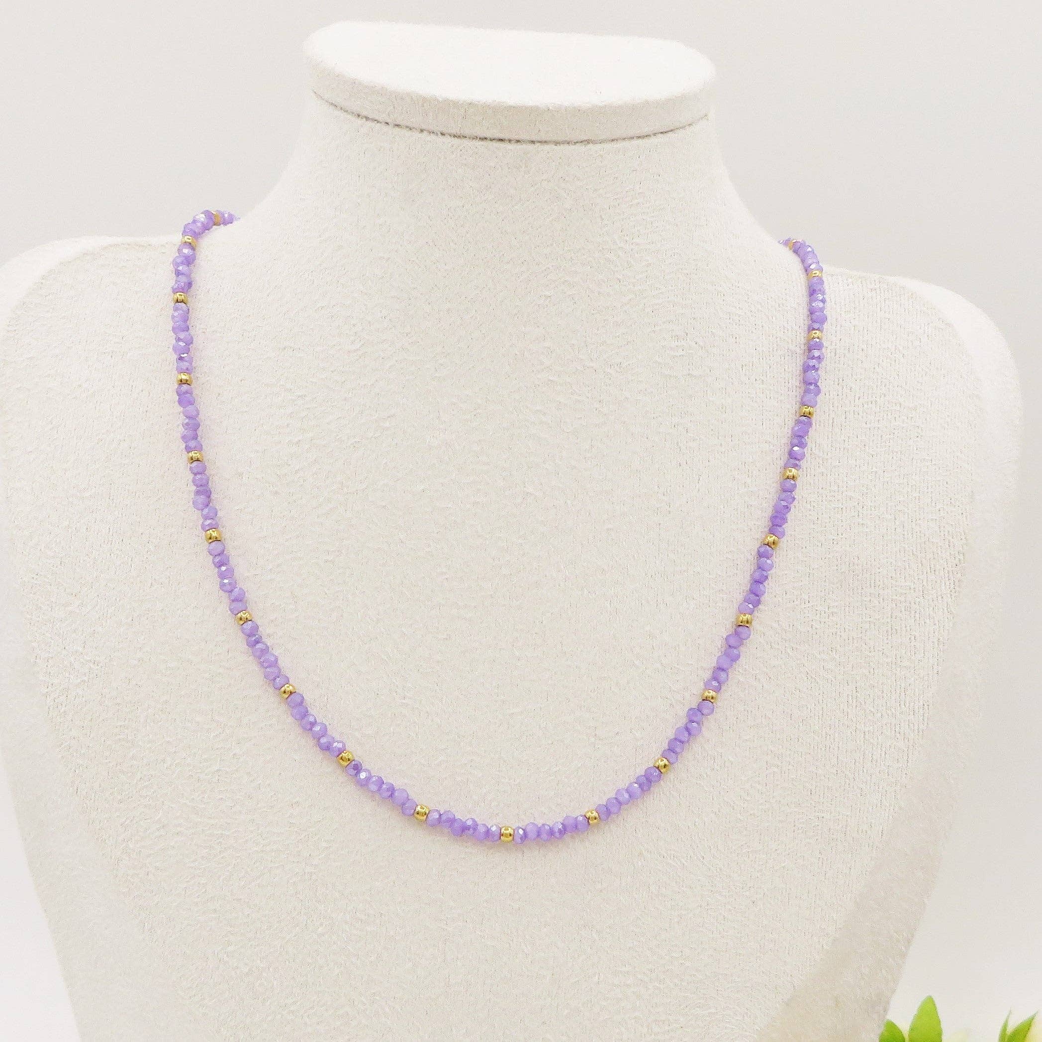 Daemon srls - Wholesale Beaded/Pearl Necklace - OCEAN - Collana perline cristallo e ACCIAIO inossidabile colori brillanti0