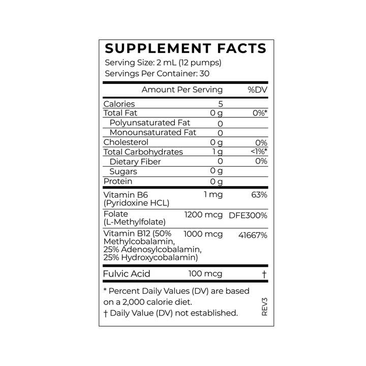 Cymbiotika - Wholesale Oral Supplement/Vitamin - Liposomal Vitamin B12 + B6