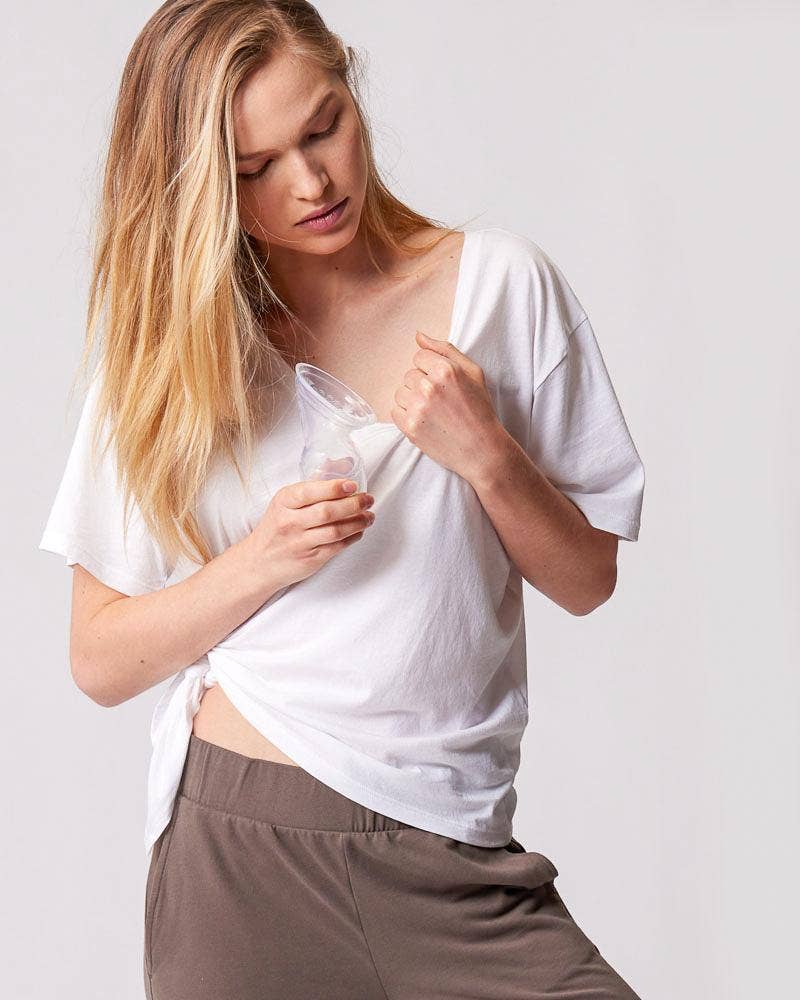 Everywhere V-Neck Tee - White for wholesale on Faire1