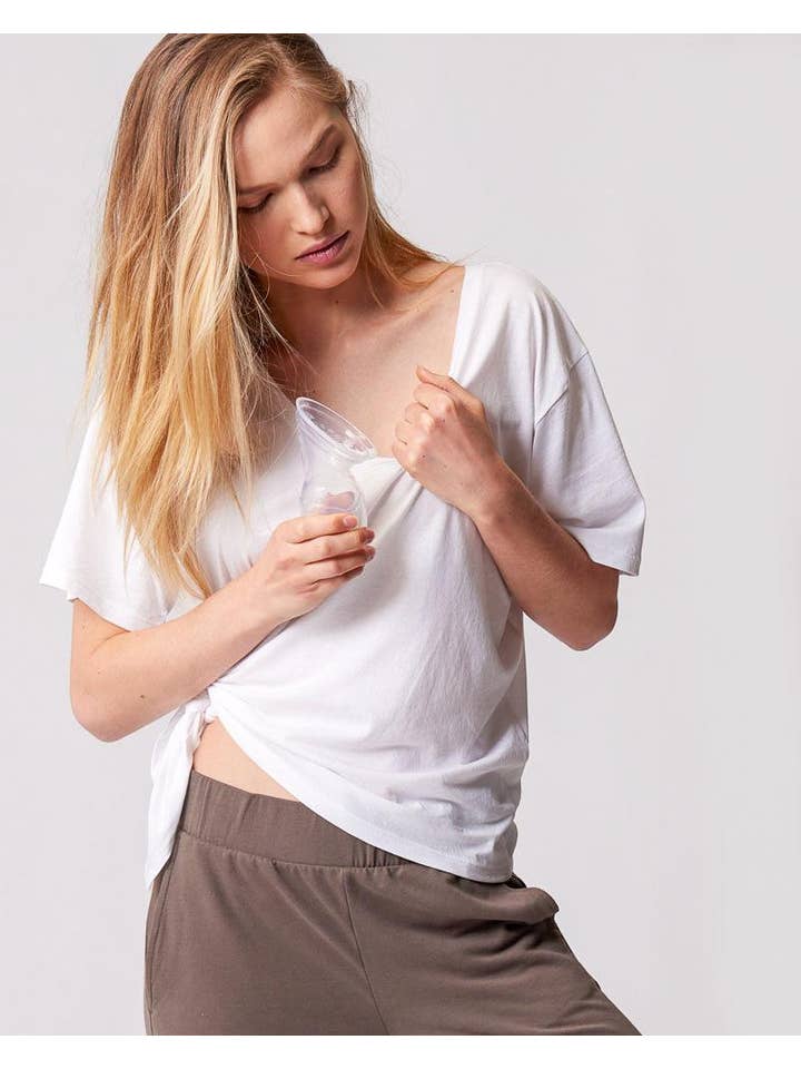 Everywhere V-Neck Tee - White for wholesale on Faire1