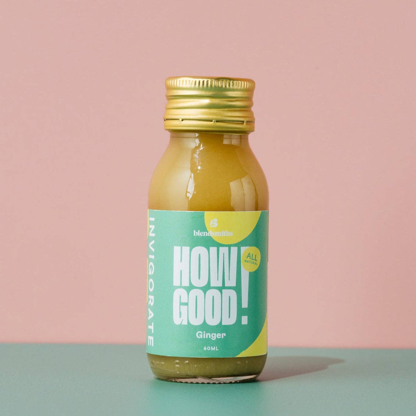 Blendsmiths Drinkmakers – wholesale Wellness juice/tonic – How Good! Ginger 60ml Shots2