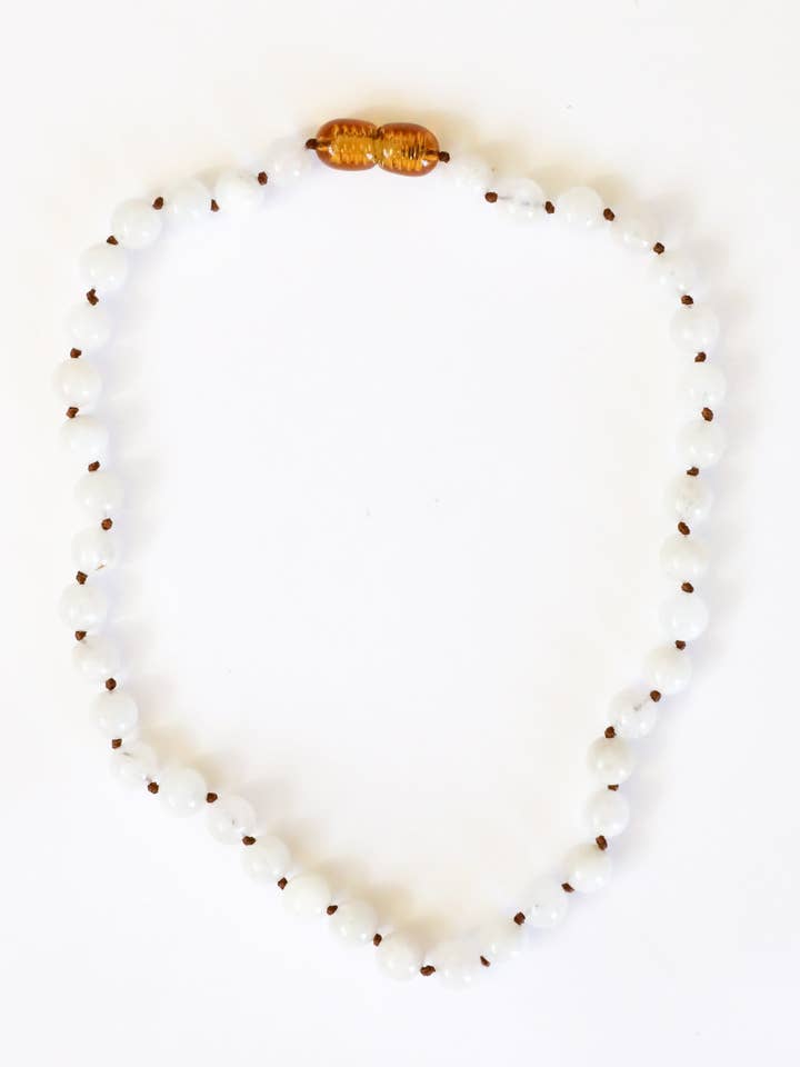 Pure Gemstone + Moonstone || Beaded Necklace for wholesale by CanyonLeaf