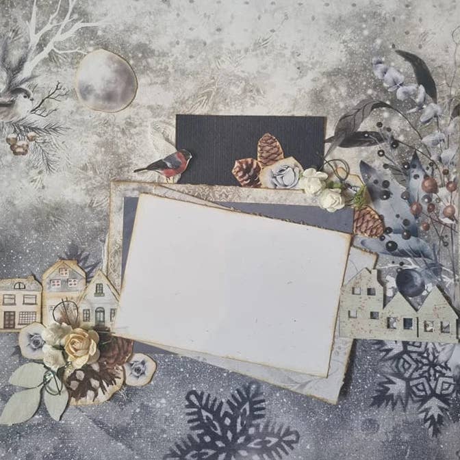 Ecstasy Crafts Distributing - Wholesale Scrapbook - 3Quarter Designs - Scrapbook Collection - Enchanted Winter