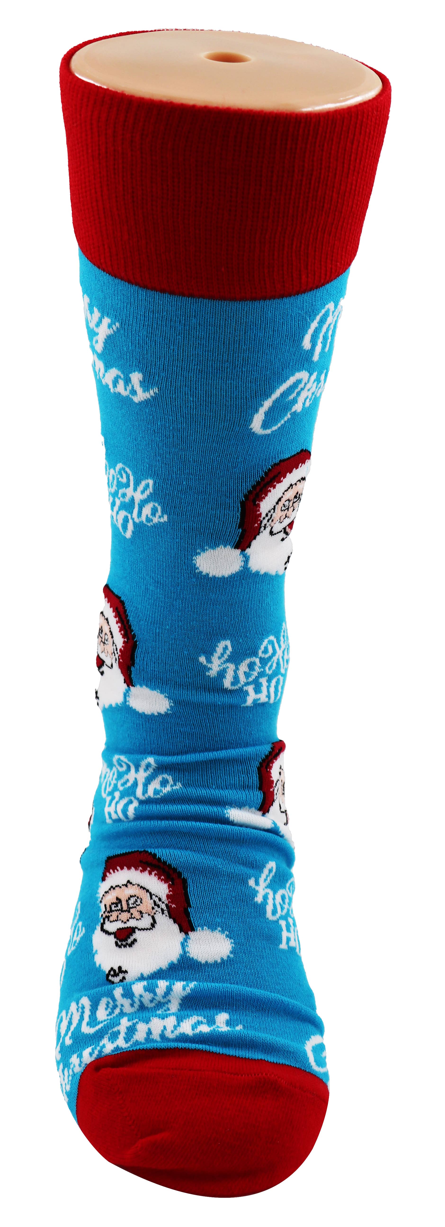 SoXcellent - Vente Chaussettes – unisexe - Chaussettes fantaisie unisexes Merry Christmas Santa Claus Hohoho6