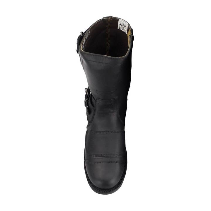 Grinders Mens Black Leather Cowboy Boots-Route 66 for wholesale on Faire