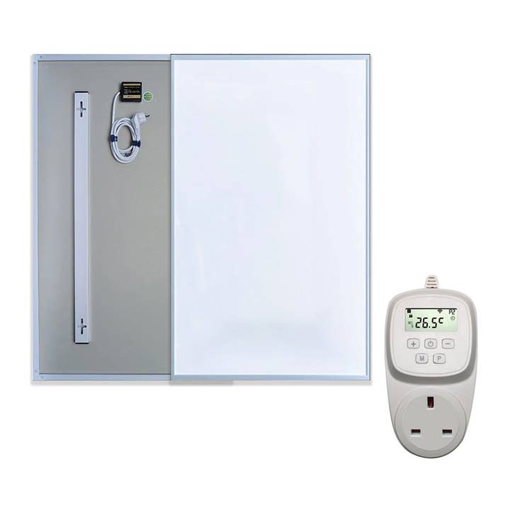 Panneau Chauffant Infrarouge ENERJ 600W avec Thermostat | Chauffage Électrique Mural ou Plafonnier pour Maison & Bureau, Économique en Énergie & Silencieux pour la vente par ENER-J