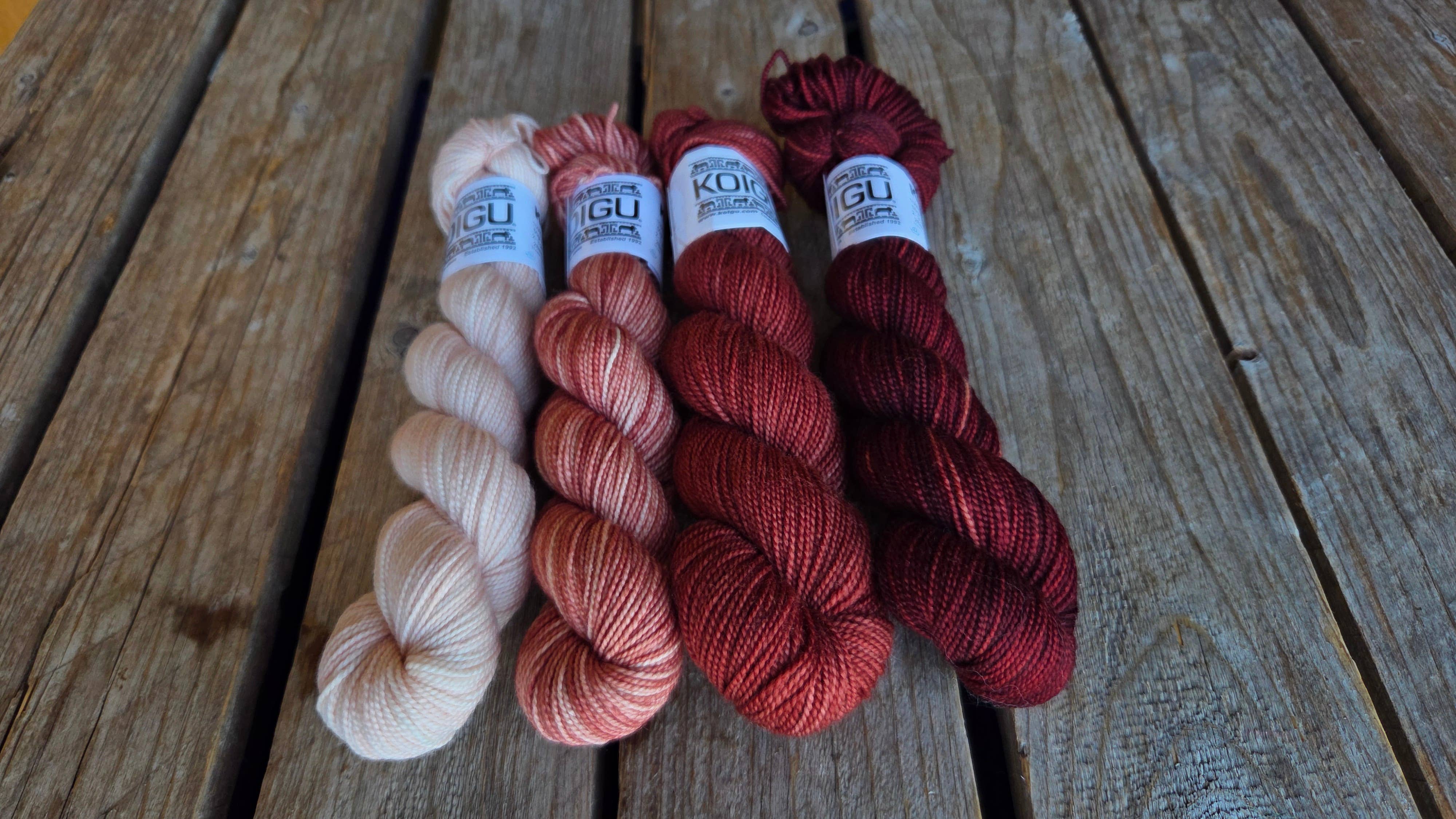 Koigu Wool Designs – Engroshandel Garn – KPM Rust Solid Farvefamilie2