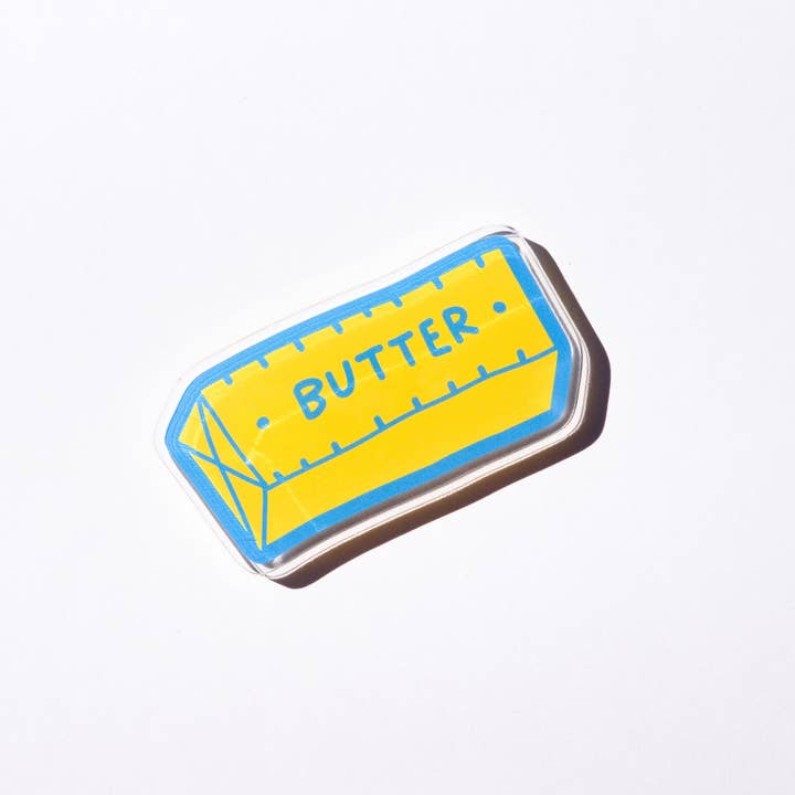 butter recycled acrylic fridge magnet for wholesale by Gab Art & Design