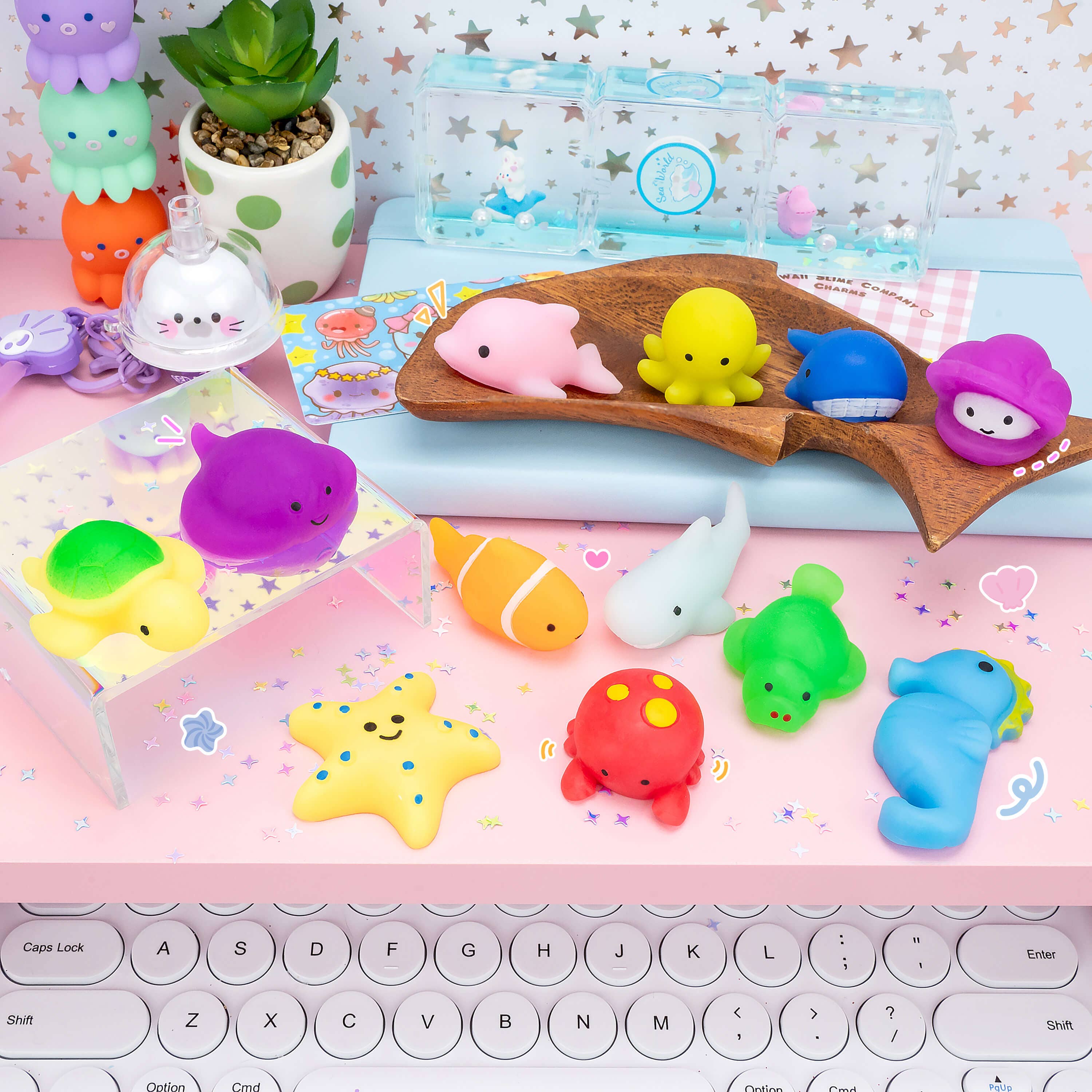 Kawaii Slime Company - Wholesale Squishy Toy - Kids & Baby - Marine Pals Mochi Squishy (100pcs/case)5