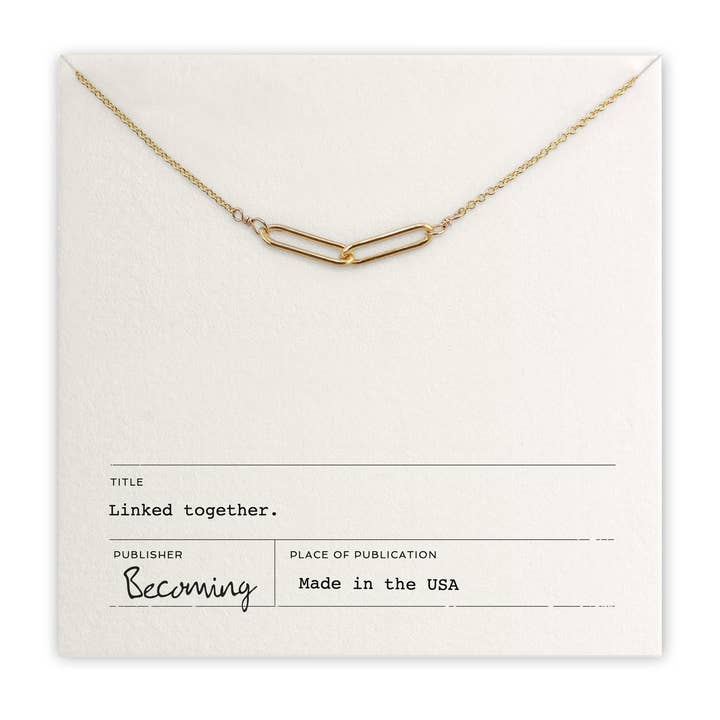 Small Linked Together Necklace for wholesale by Becoming Jewelry
