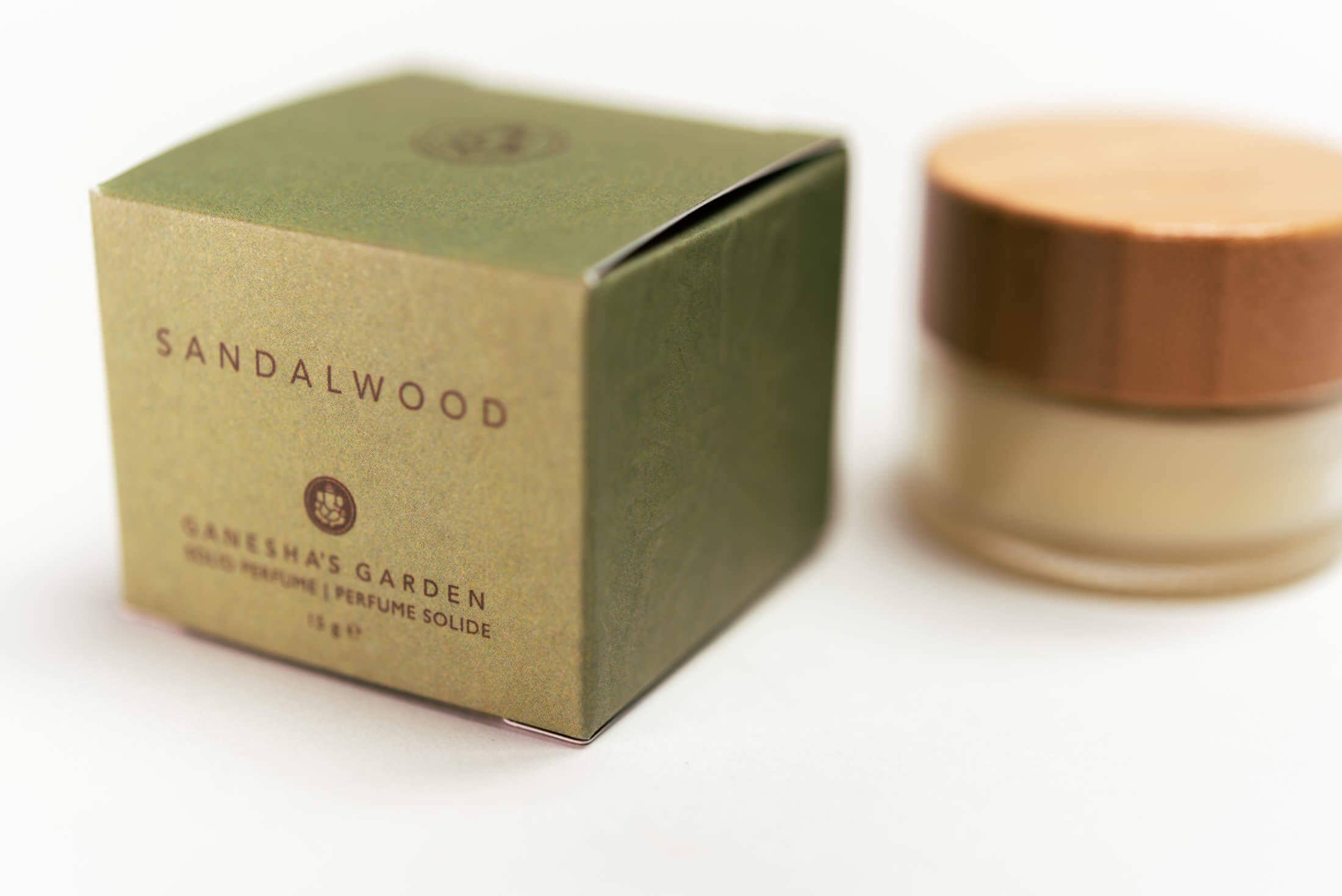 Between Heaven & Earth Mfg. - Wholesale Solid Perfume - Ganesha's Garden Sandalwood Solid Perfume2