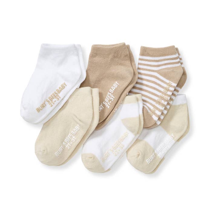 Set of 6 Multi Ankle Socks
for wholesale by Burt's Bees Baby
