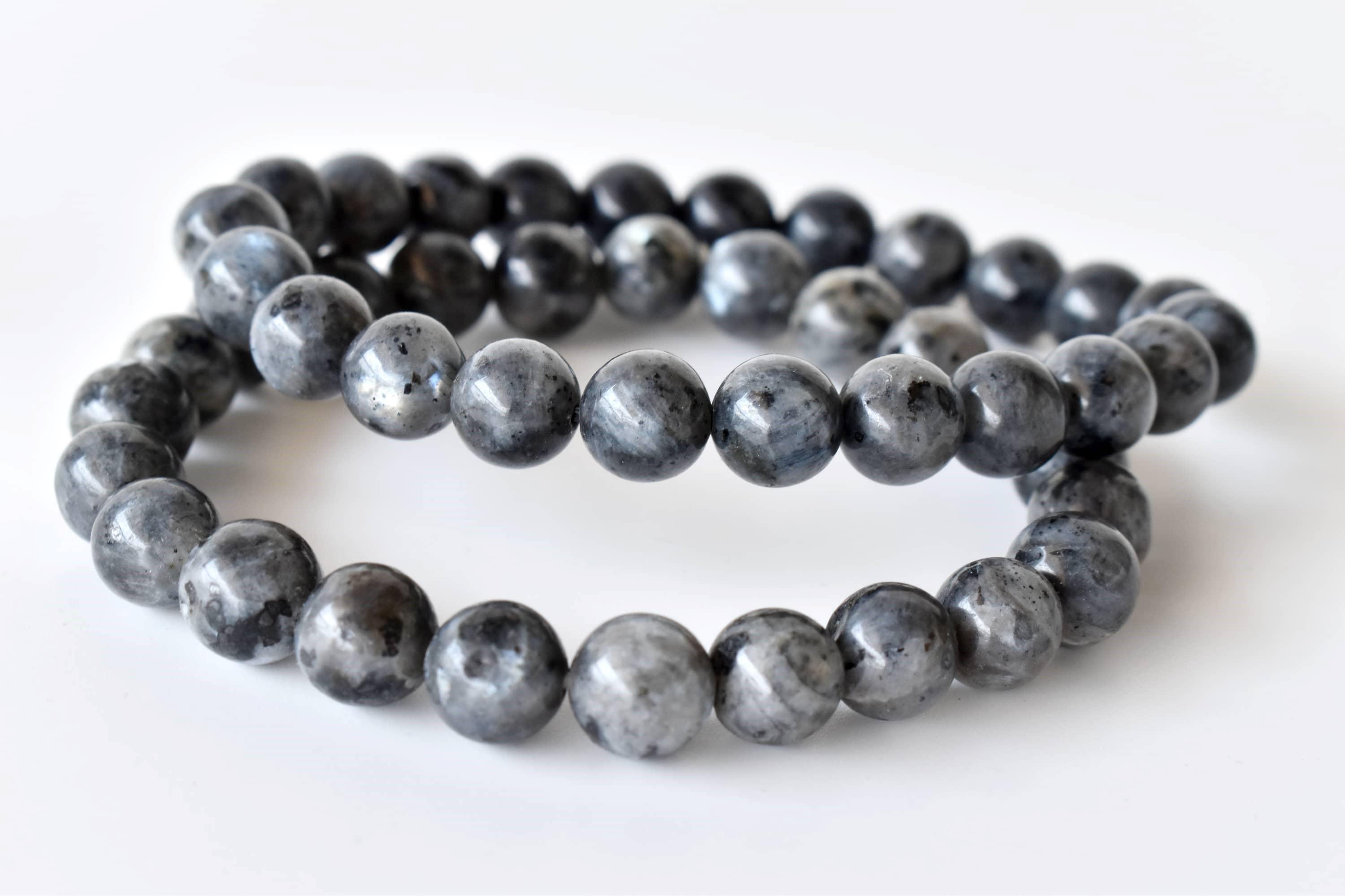 Soothing Crystals - Vendita all'ingrosso Bracciale con perline - Braccialetto guarigione in labradorite nera | Bracciale di pietre preziose11