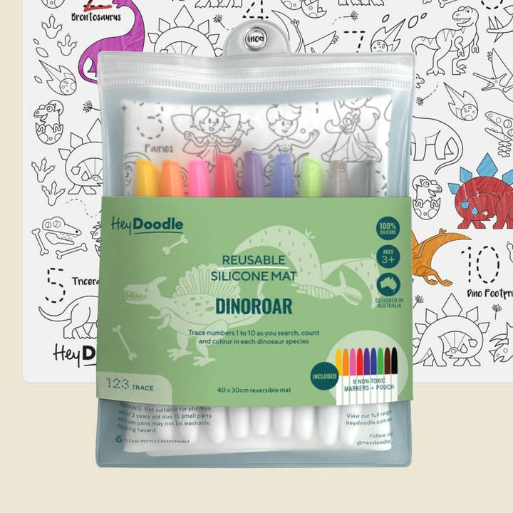HeyDoodle - Wholesale Coloring Mat - Kids & Baby - DinoRoar Classic Coloring & Doodle Mat