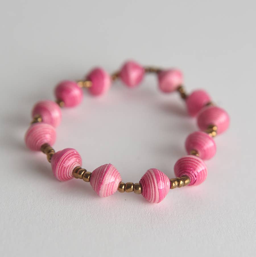 Project Have Hope - Vendita all'ingrosso Bracciale con perline - Bracciale in carta elasticizzata a righe21