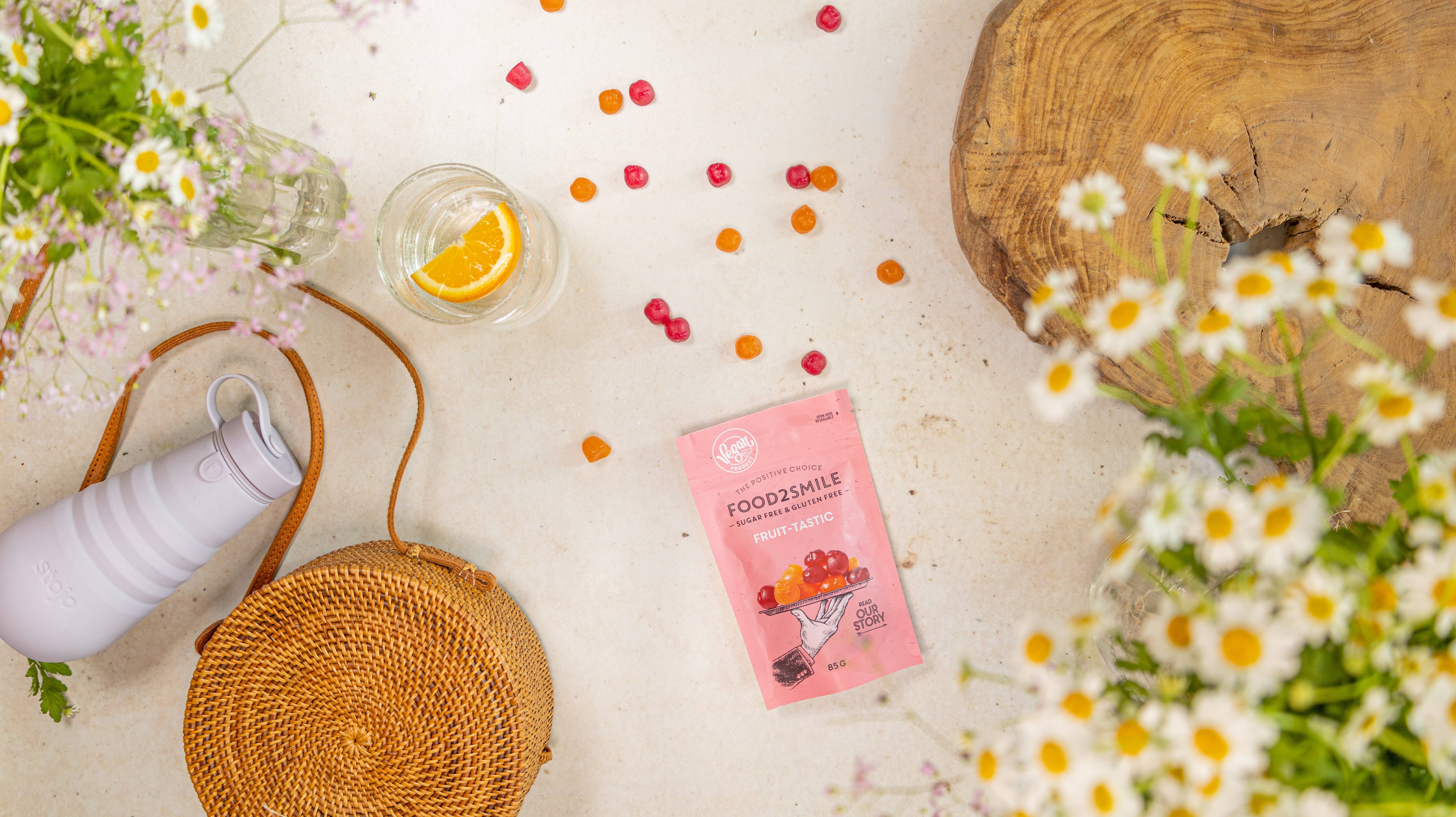 Food2Smile - Wholesale Gummy - Sugar-free candy with fruit flavour | Fruit-tastic 8x85 gram2